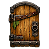 Horizontal Oak Door