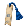 Ansel's Blue Thread Bookmark // name